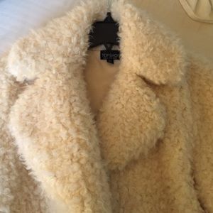 Topshop faux fur coat