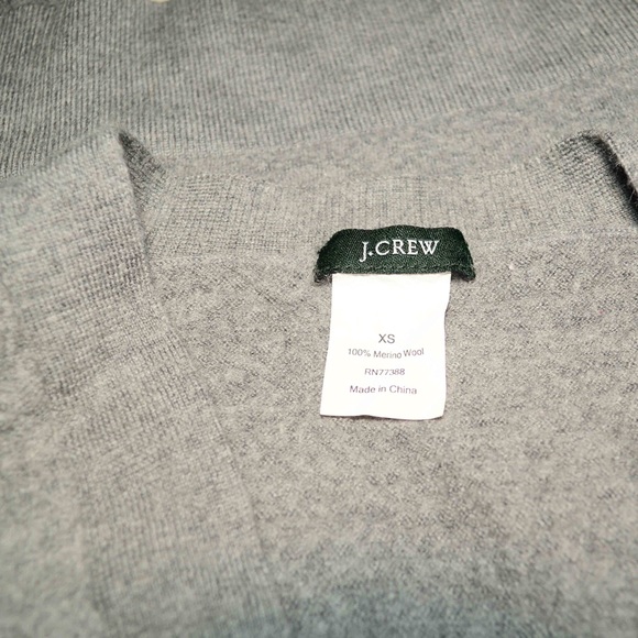 J crew Wool Cropped V Cardigan