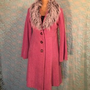 Ivy Jane coat with faux fur collar