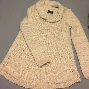 Cream turtle neck shirt/tunic