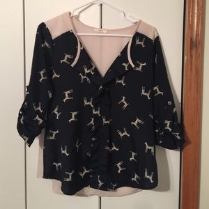 Polyester blouse