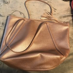 Rose gold bag