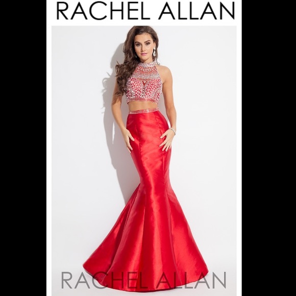 Rachel Allan 2pc Mermaid Evening Gown (Style 7067)
