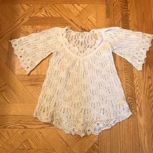 Free People cream sweater tunic