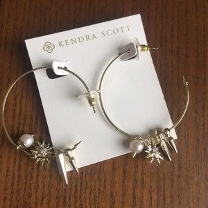 NWT Kendra Scott Cindy charm hoops