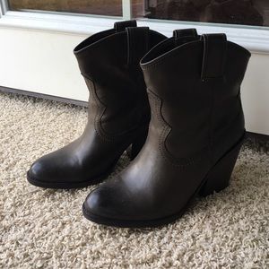 Dark brown ankle boots
