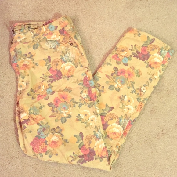 Size 14 floral skinny jeans