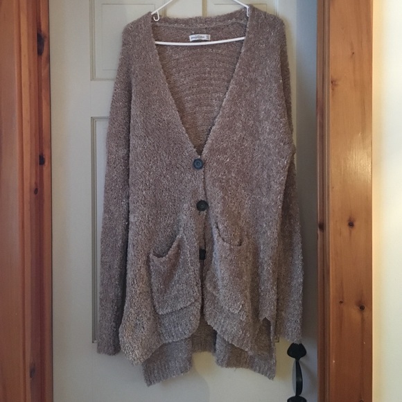 Abercrombie&Fitch oversized fuzzy cardigan