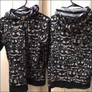 Jack Skellington zip up hoodie
