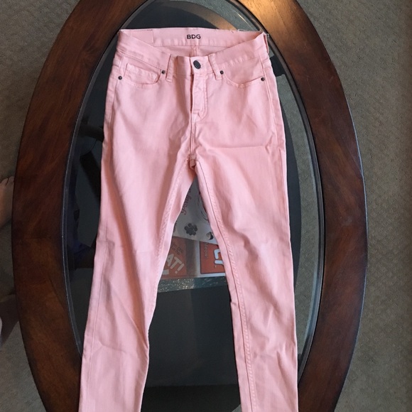 Peach BDG Mid Rise Twig Jeans