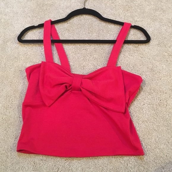 RED BOW tube top