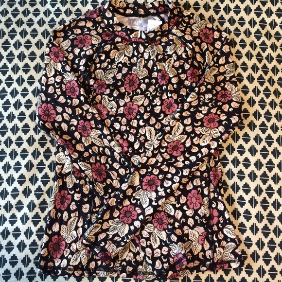 Loft floral rash guard NWT