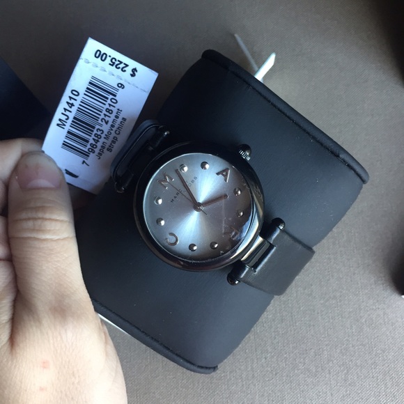 Marc Jacobs gun metal watch