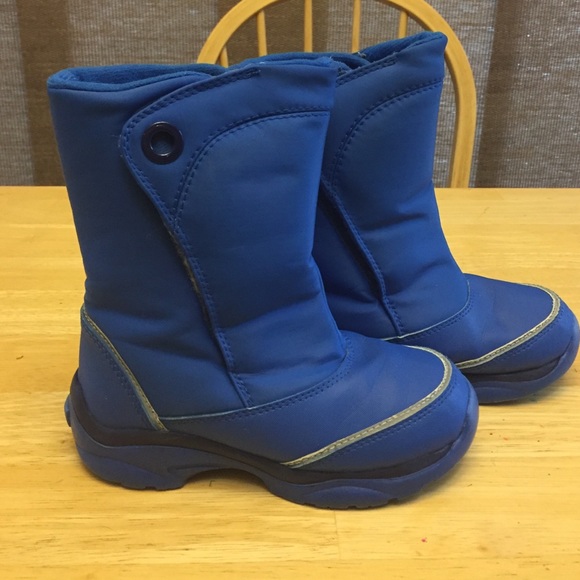 Blue Lands End kid's size 12 winter boots