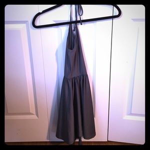 America  Apparel Silver Skater Dress