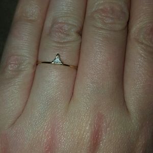 Unique Gold Triangle Ring