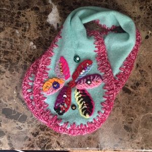 Anthropologie Wool Scarf Necklace (or bib)