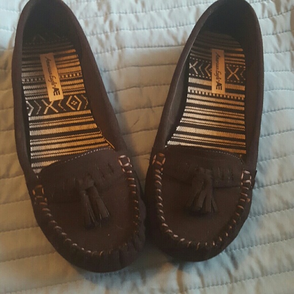 Like new black slip on shoes