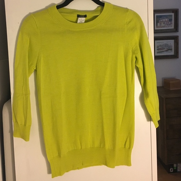 J.Crew Neon Yellow Sweater