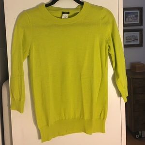 J.Crew Neon Yellow Sweater