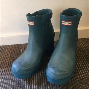 Hunter heeled rain boots