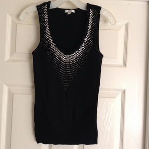Cache Tops - Cache Black Embellished Top Cache Tops - Cache Black Embellished Top