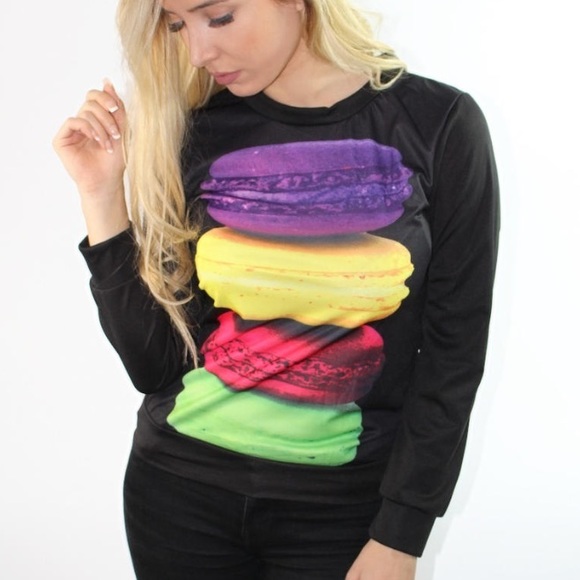 Macarons pattern sweatshirt - Picture 3 of 4