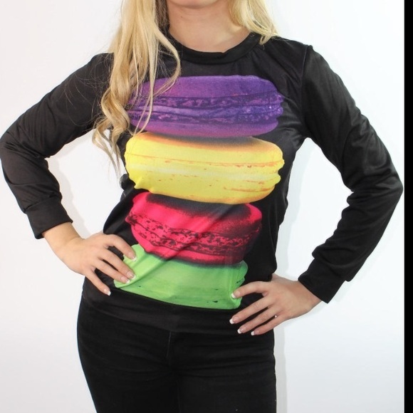 Macarons pattern sweatshirt - Picture 2 of 4
