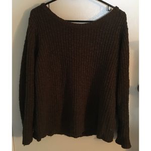 Brandy Melville Chunky Knit Green Sweater