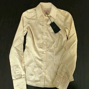 Ted Baker Gold Stripe Formal Button Down Shirt