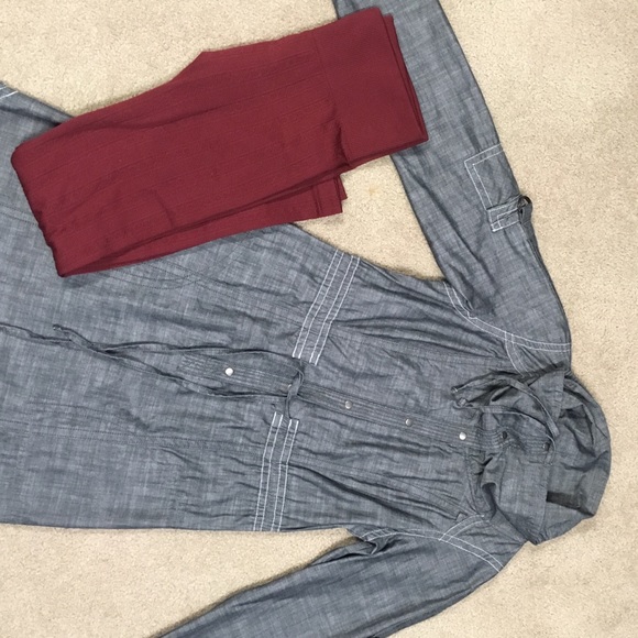 COLUMBIA cotton, cowl, knee length dress