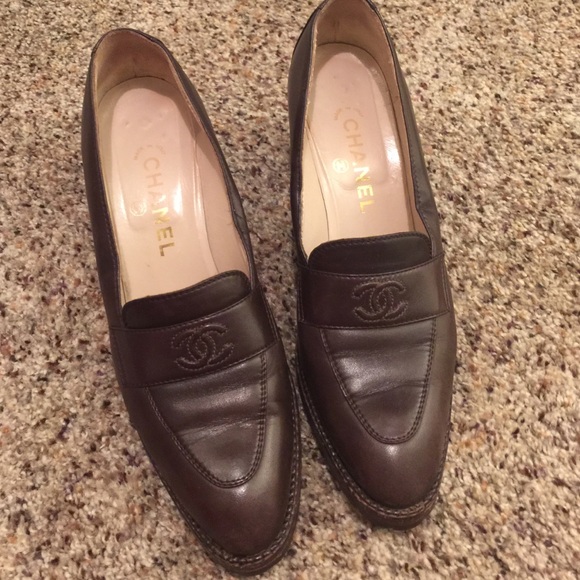 Chanel loafer pumps