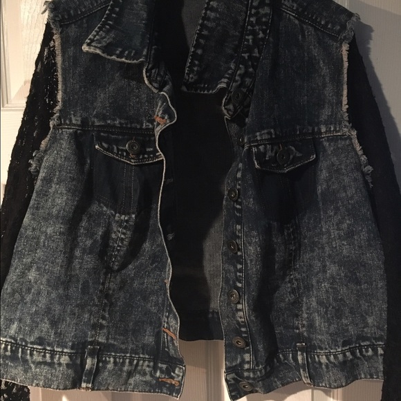 Highway Jeans Lace and Denim Jacket