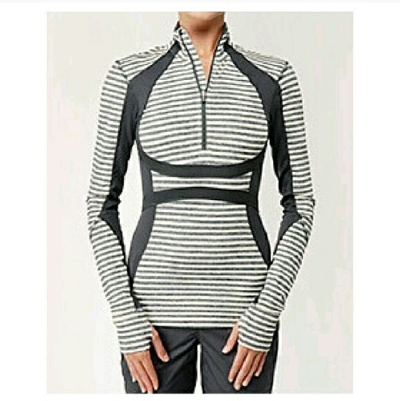 Lululemon half zip striped pullover