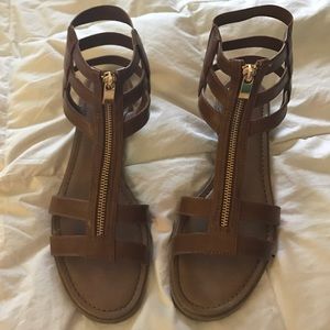 brown target sandals