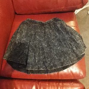 acid wash skater skirt