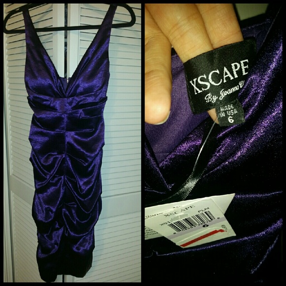 Purple size 6 Xscape by Joanna Chen dress