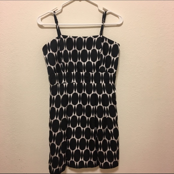 NWT F21 black and white satin dress