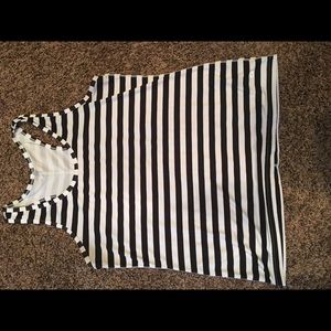 Striped workout tank NWOT