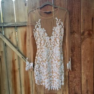 For love and lemons luau long sleeve mini dress