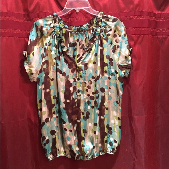 Zac & rachel sheer print blouse - Picture 2 of 4