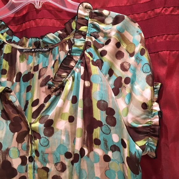 Zac & rachel sheer print blouse - Picture 3 of 4