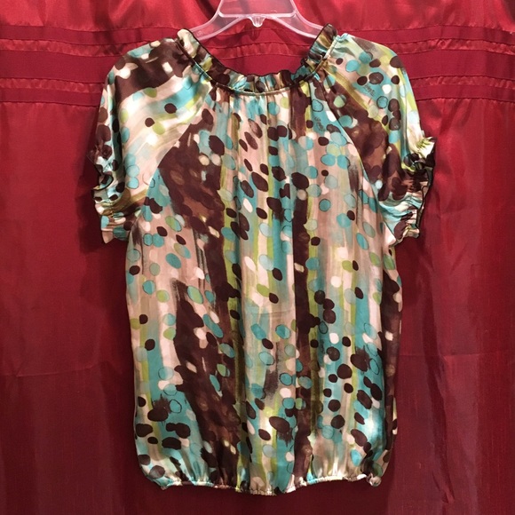 Zac & rachel sheer print blouse - Picture 4 of 4
