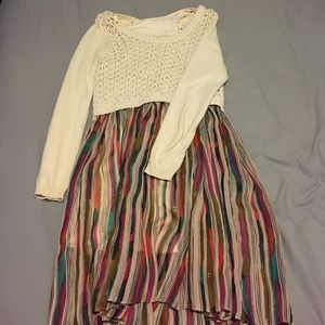 Flowy sweater dress