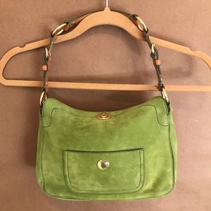 Green Suede Purse
