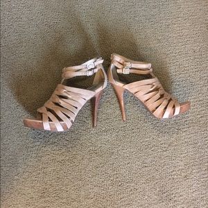 Tan Strappy Heels