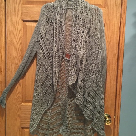 Gray Long Cardigan