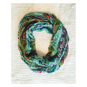 Anthropologie Colorful And Pretty Infinity Scarf