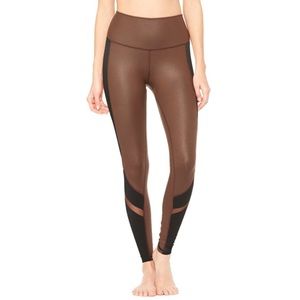 🆕 ALO Yoga High Waist BrownBlack Yoga Legging NWT