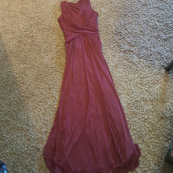 SALE Full length burgundy gown